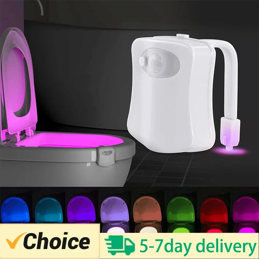 8-Color Motion Sensor Toilet Light