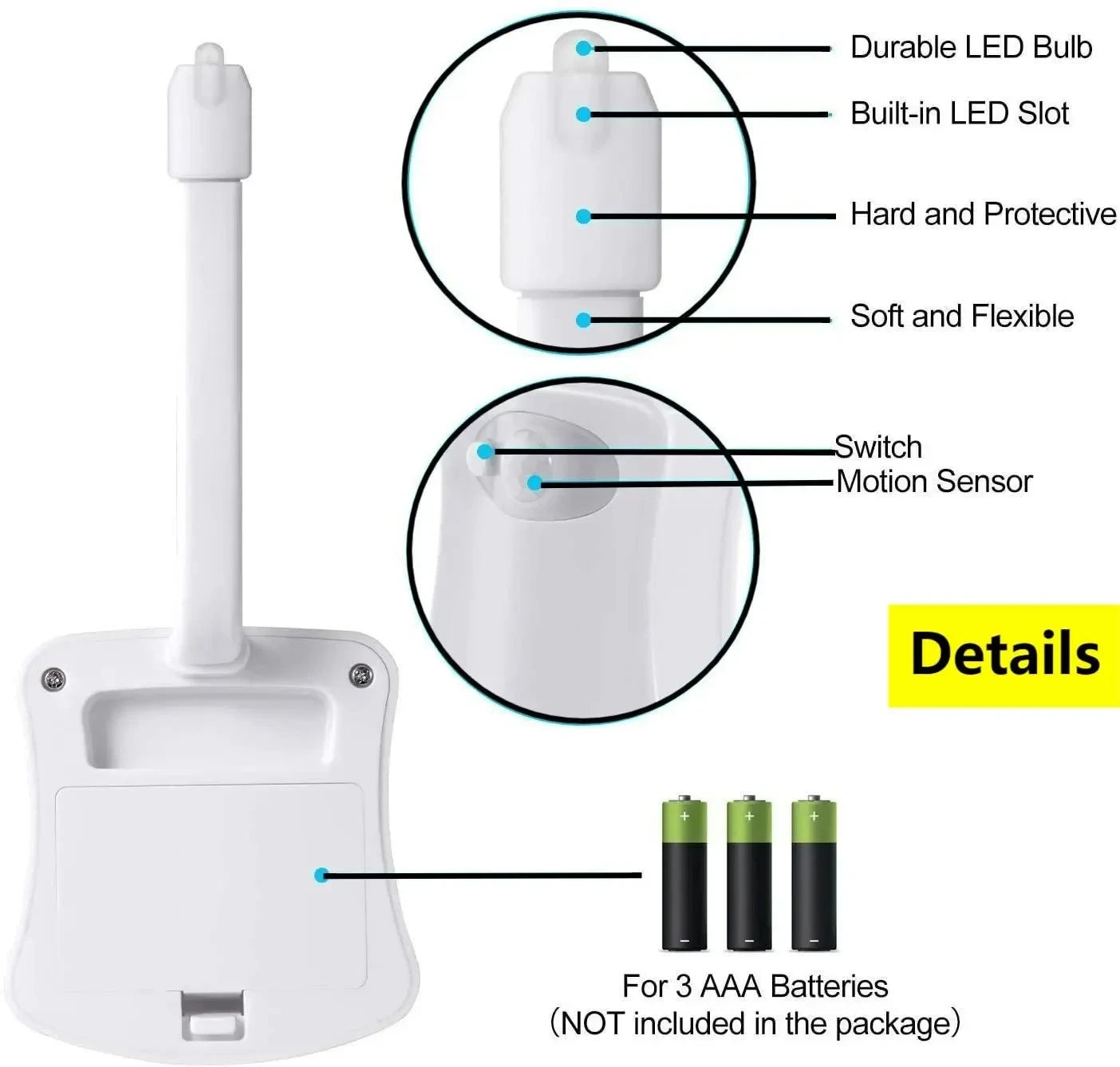 8-Color Motion Sensor Toilet Light